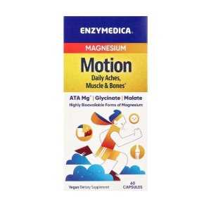 Enzymedica Magnesium Motion, 60-120 caps