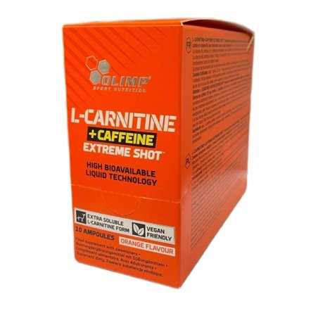 Olimp Nutrition L Carnitine + Caffeine Extreme Shot, 10 x 25 ml