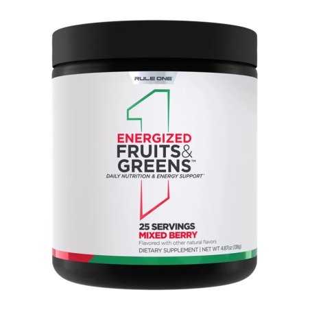 Rule One Energized Fruits & Greens, Mixed Berry - 138 grams