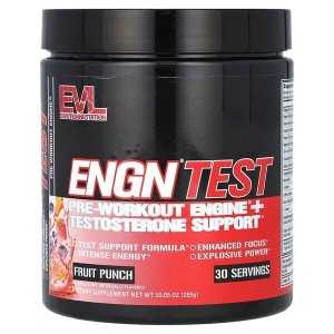 EVLution Nutrition ENGN Test, Fruit Punch - 285 grams