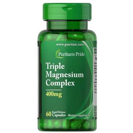 Puritan's Pride Triple Magnesium Complex, 400 mg - 60 caps