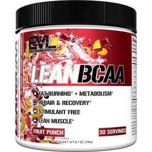 EVLution Nutrition Lean BCAA, Fruit Punch - 246 grams