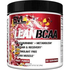 EVLution Nutrition Lean BCAA, Fruit Punch - 246 grams