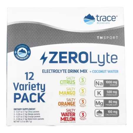 TRACE MINERALS ZEROLyte 12 Variety Pack – 12 paketėlių
