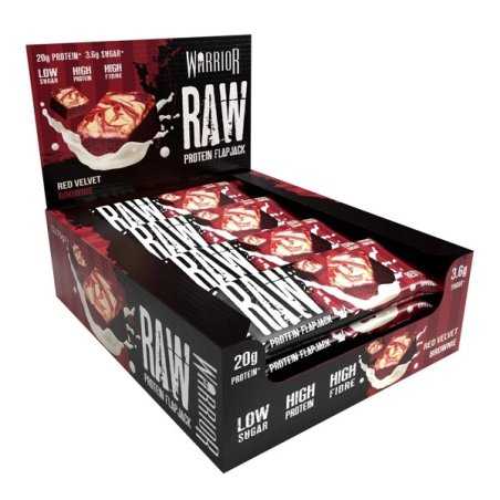 Warrior Raw Protein Flapjack, 12 bars