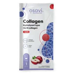 Osavi Collagen Hydrolysed Type I & III, Apple - 22 grams (1 serving)