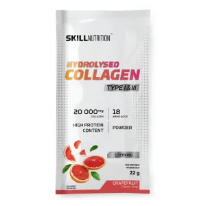 Skill Nutrition Hydrolysed Collagen Type I & III, Grapefruit - 22 grams (1 serving)