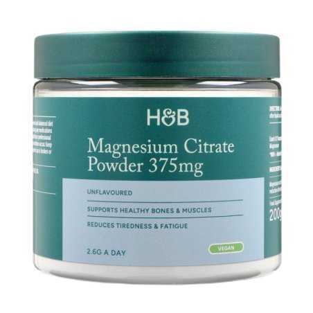 Holland & Barrett Magnesium Citrate Powder, 375mg (Unflavored)