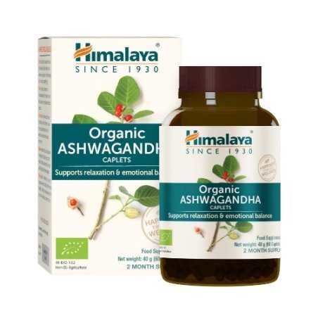 Himalaya™ Organic Ashwagandha 60 Kapsulių