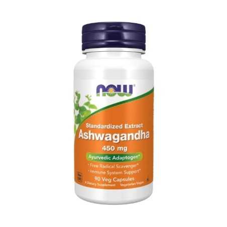 NOW Ashwagandha 450mg 90 Kapsulių