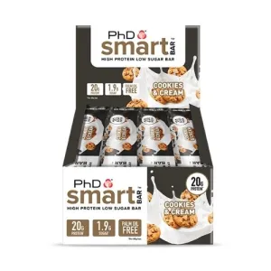 PhD® Smart Bar Batonėlis 12 x 64g (Galiojimai aprašyme) 