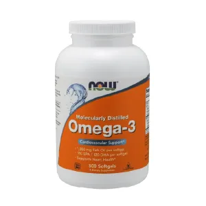 NOW Omega 3 1000mg 500 Soft Gels