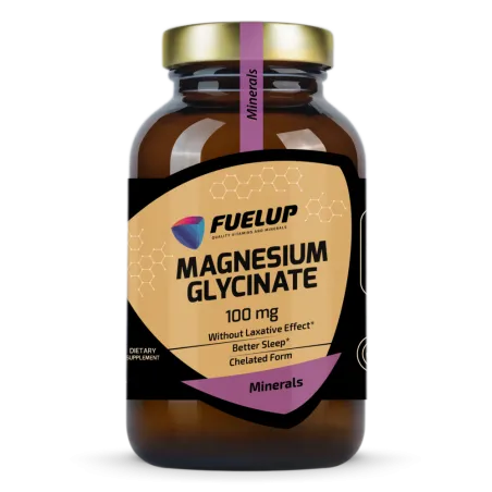 Magnis glicinatas (bisglicinatas) 120 kaps – FUELUP Magnesium Glycinate