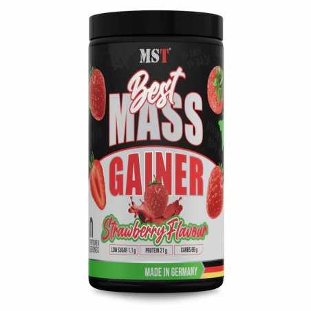 MST BEST Mass Gainer Strawberry 1 kg – masės didintojas (gaineris)
