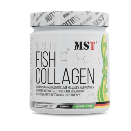 MST Beauty Fish Collagen – žuvų kolageno peptidai + hialurono rūgštis, MSM, biotinas, 30 porcijų - proteinastau.lt