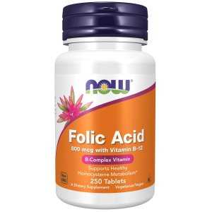 NOW Folic Acid 800mcg 250 tab.