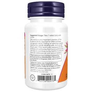 NOW Folic Acid 800mcg 250 tab.