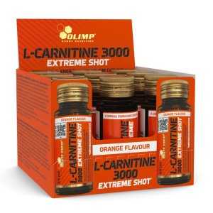 Olimp L-Carnitine 3000 Extreme Shot 9 x 25ml skonis - Vyšnių
