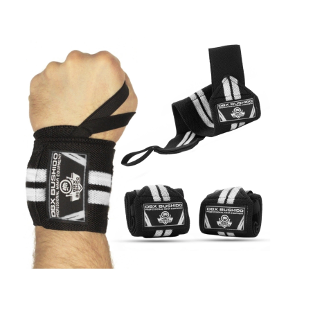 Bushido ELASTIC STIFFENERS - WRIST STRAINERS - White