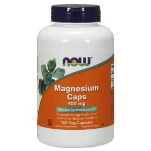 NOW Foods Magnesium, 400mg - 180 vcaps