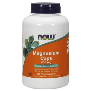 NOW Foods Magnesium, 400mg - 180 vcaps