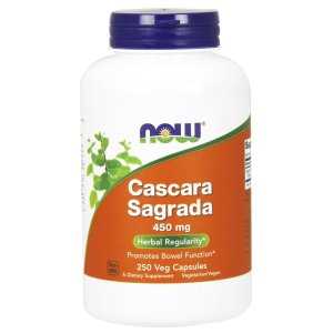 NOW Foods Cascara Sagrada, 450mg, 100-250 vcaps