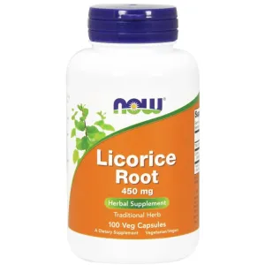 NOW Foods Licorice Root, 450mg - 100 vcaps