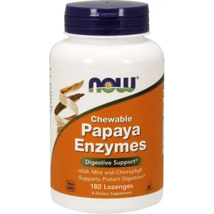 NOW Foods Papaya Enzyme, Chewable, 180-360 lozenges