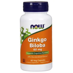 NOW Foods Ginkgo Biloba, 60mg, 60-240 vcaps