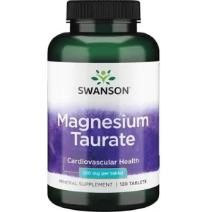 Swanson Magnesium Taurate, 100mg - 120 tablets