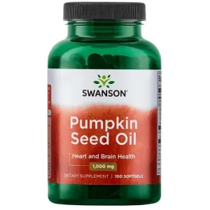 Swanson Pumpkin Seed Oil, 1000mg - 100 softgels