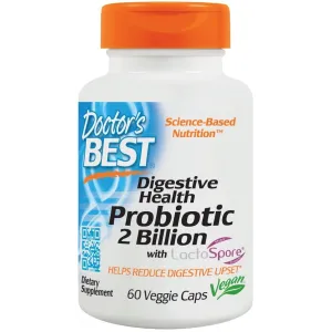 Doctor's Best Digestive Health Probiotic 2 Billion with LactoSpore - 60 vcaps