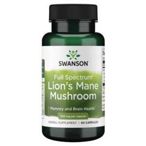 Swanson Full Spectrum Lion's Mane Mushroom, 500mg - 60 caps