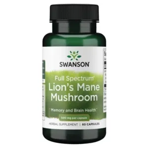 Swanson Full Spectrum Lion's Mane Mushroom, 500mg - 60 caps