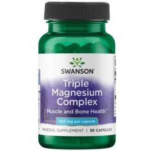 Swanson Triple Magnesium Complex, 400mg, 30-300 caps