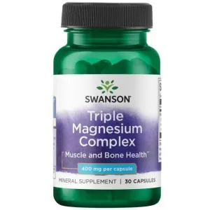 Swanson Triple Magnesium Complex, 400mg, 30-300 caps