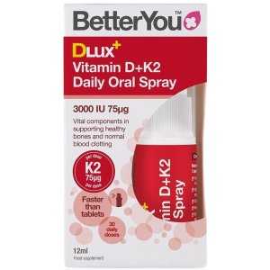 BetterYou DLux+ Vitamin D+K2 Daily Oral Spray - 12 ml.