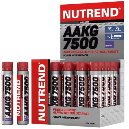 Nutrend AAKG 7500, Blackcurrant - 20 x 25 ml.