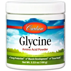 Carlson Labs Glycine, Amino Acid Powder - 100 grams