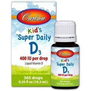 Carlson Labs Kid's Super Daily D3, 400 IU - 10 ml.