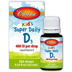 Carlson Labs Kid's Super Daily D3, 400 IU - 10 ml.