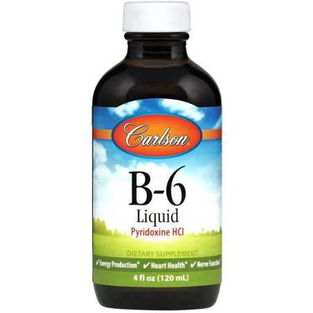 Carlson Labs Vitamin B-6 - Pyridoxine HCl - 120 ml.