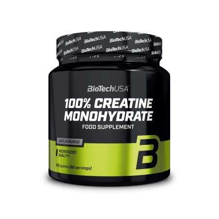 BioTechUSA 100% Creatine Monohydrate, Unflavoured - 300 grams