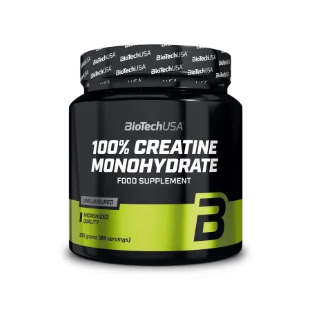 BioTechUSA 100% Creatine Monohydrate, Unflavoured - 300 grams
