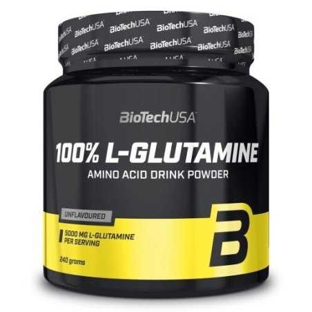 BioTechUSA 100% L Glutamine, Unflavoured, 240-500 grams