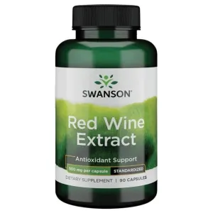 Swanson Red Wine Extract, 500mg - 90 caps