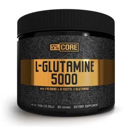 5% Nutrition L-Glutamine 5000 - Core Series, Unflavoured - 348