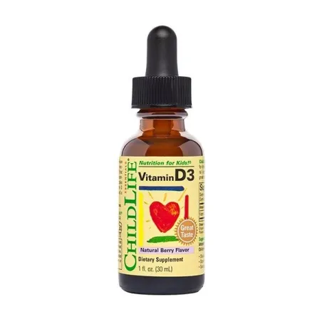 Child Life Vitamin D3, Natural Berry - 30 ml.