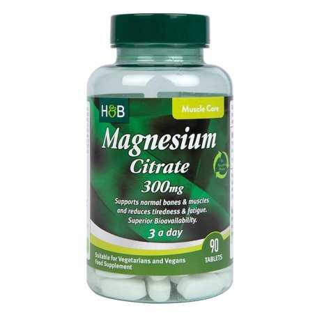 Holland & Barrett Magnesium Citrate, 300mg - 90 tablets