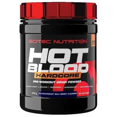 SciTec Hot Blood Hardcore, Blackcurrant Goji Berry - 375 grams